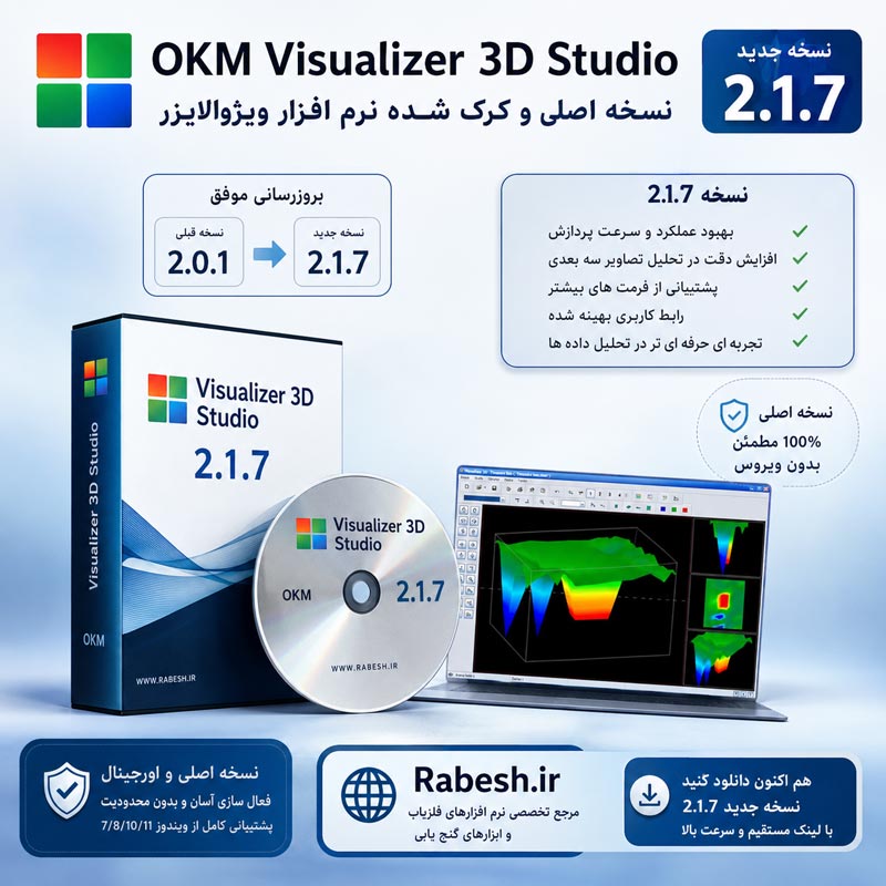 نمایش سه بعدی اطلاعات اسکن در Visualizer 3D
